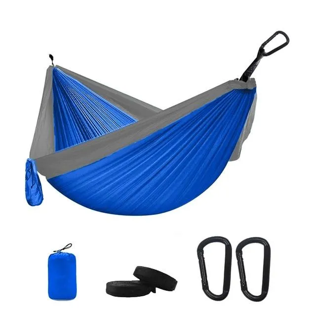 Portable Camping Parachute Hammock Survival Double Hanging Bed