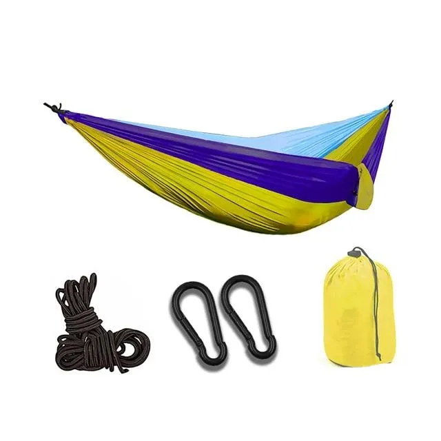 Portable Camping Parachute Hammock Survival Double Hanging Bed