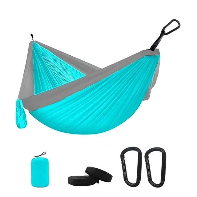 Portable Camping Parachute Hammock Survival Double Hanging Bed