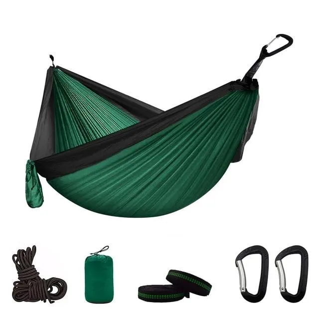 Portable Camping Parachute Hammock Survival Double Hanging Bed