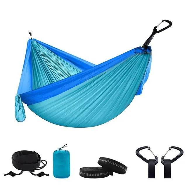 Portable Camping Parachute Hammock Survival Double Hanging Bed