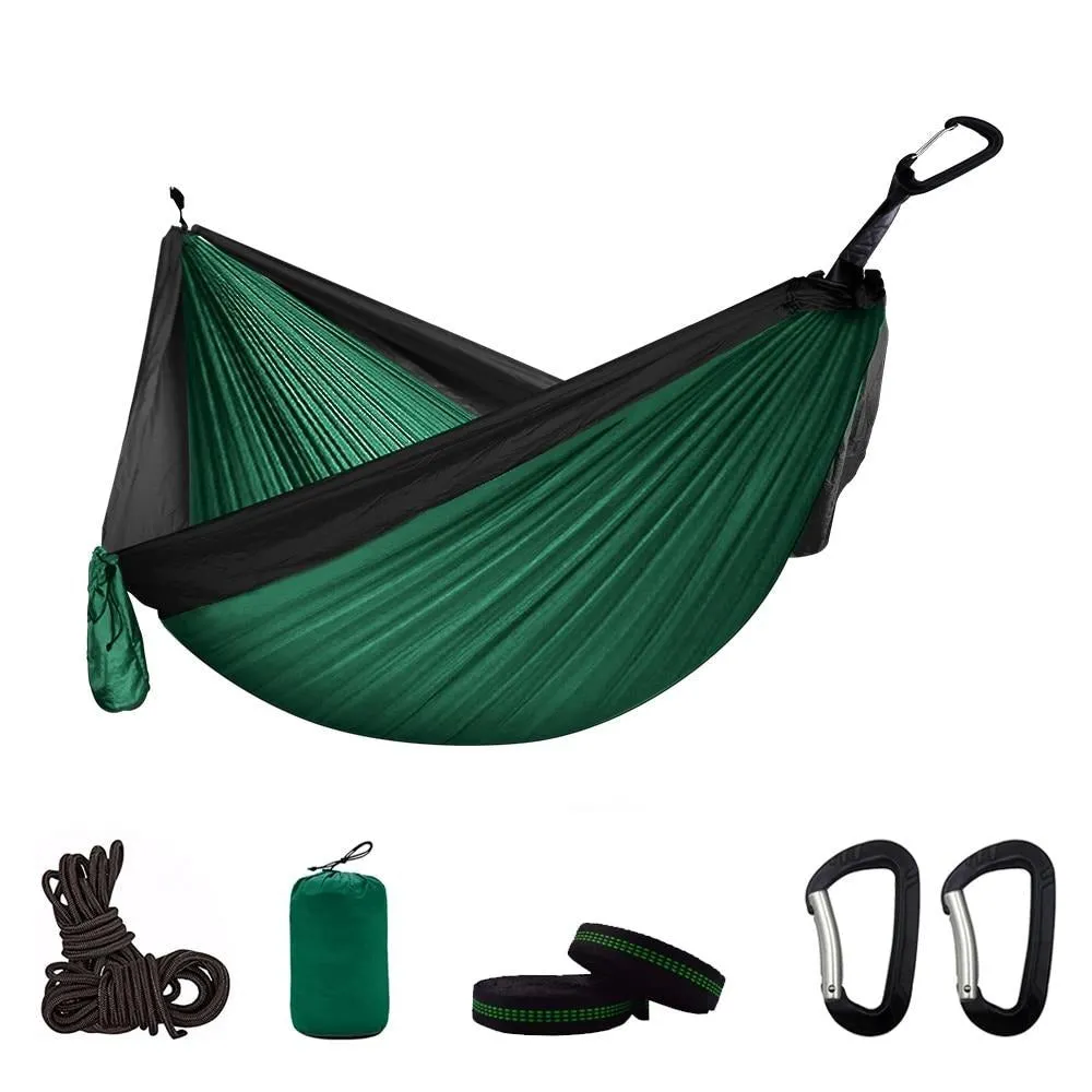 Portable Camping Parachute Hammock Survival Double Hanging Bed