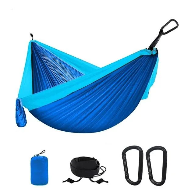 Portable Camping Parachute Hammock Survival Double Hanging Bed