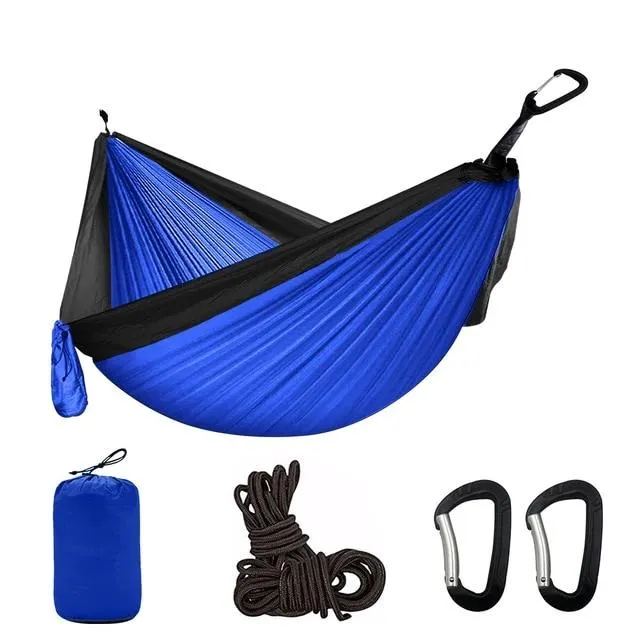 Portable Camping Parachute Hammock Survival Double Hanging Bed