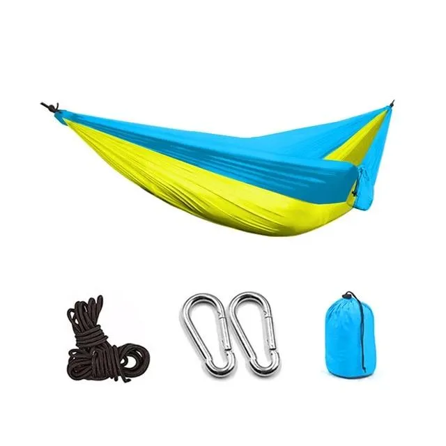 Portable Camping Parachute Hammock Survival Double Hanging Bed