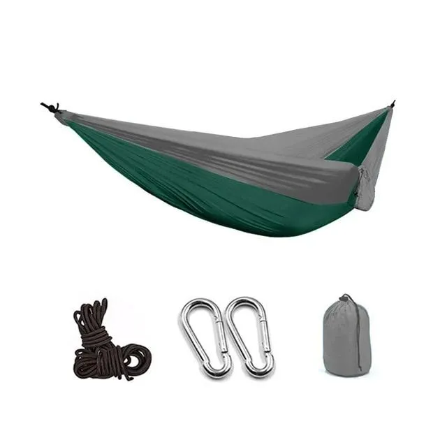 Portable Camping Parachute Hammock Survival Double Hanging Bed