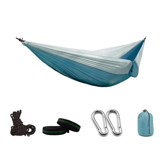Portable Camping Parachute Hammock Survival Double Hanging Bed