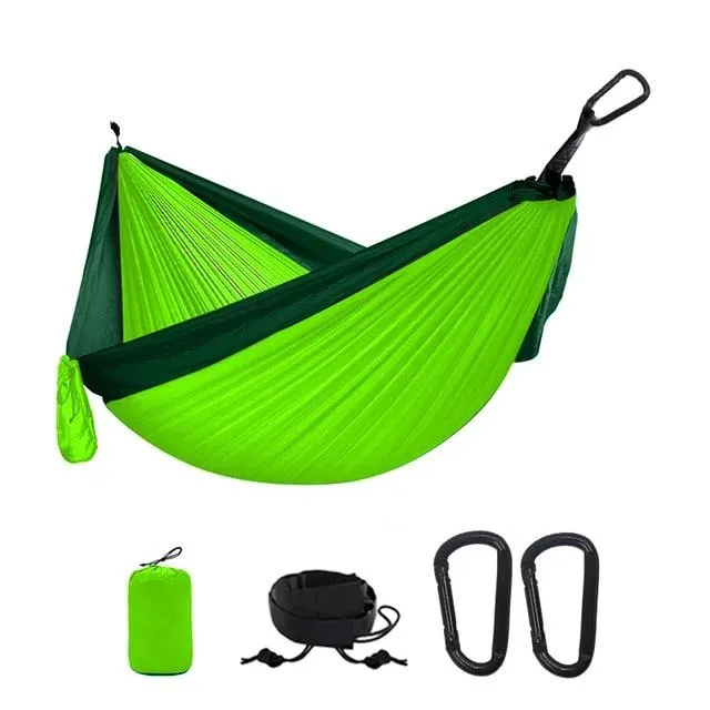 Portable Camping Parachute Hammock Survival Double Hanging Bed