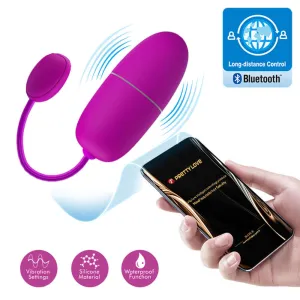 Pretty Love Nymph Global Remote Control Vibrating Egg - Purple