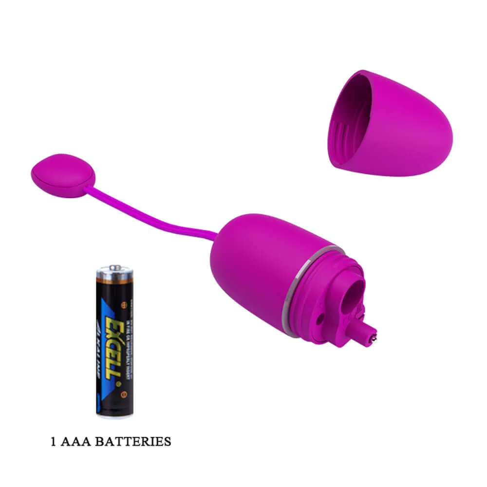 Pretty Love Nymph Global Remote Control Vibrating Egg - Purple