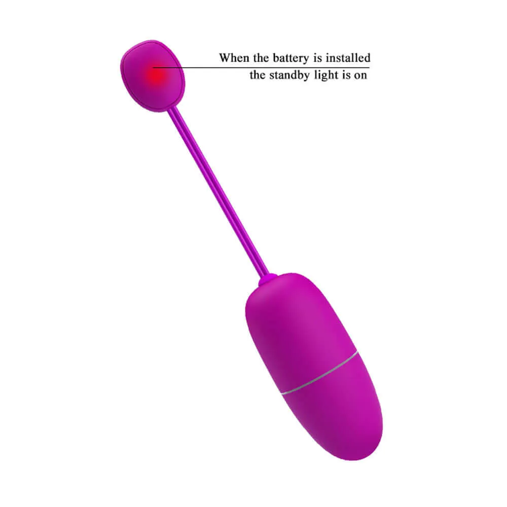 Pretty Love Nymph Global Remote Control Vibrating Egg - Purple