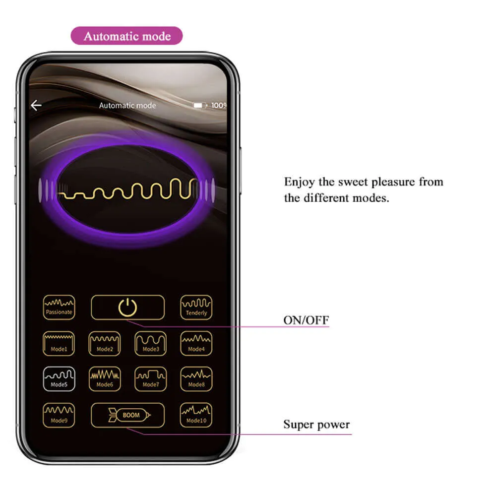 Pretty Love Nymph Global Remote Control Vibrating Egg - Purple