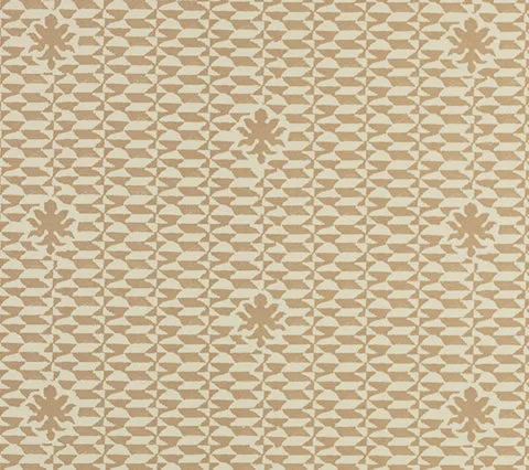 Quadrille Fabric: Carlo II - Custom Pumice on Cream Suncloth