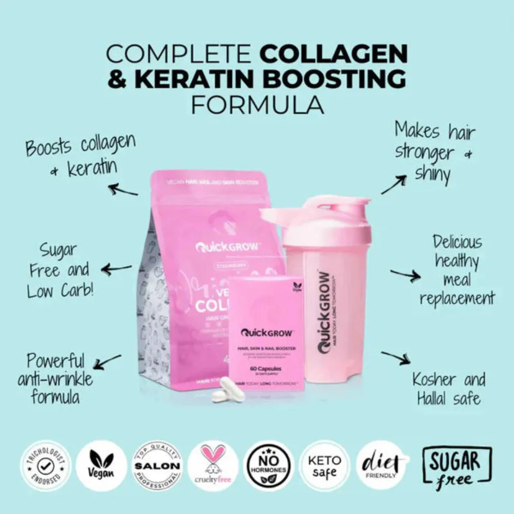 Quick Grow Shaker Bottle Pink
