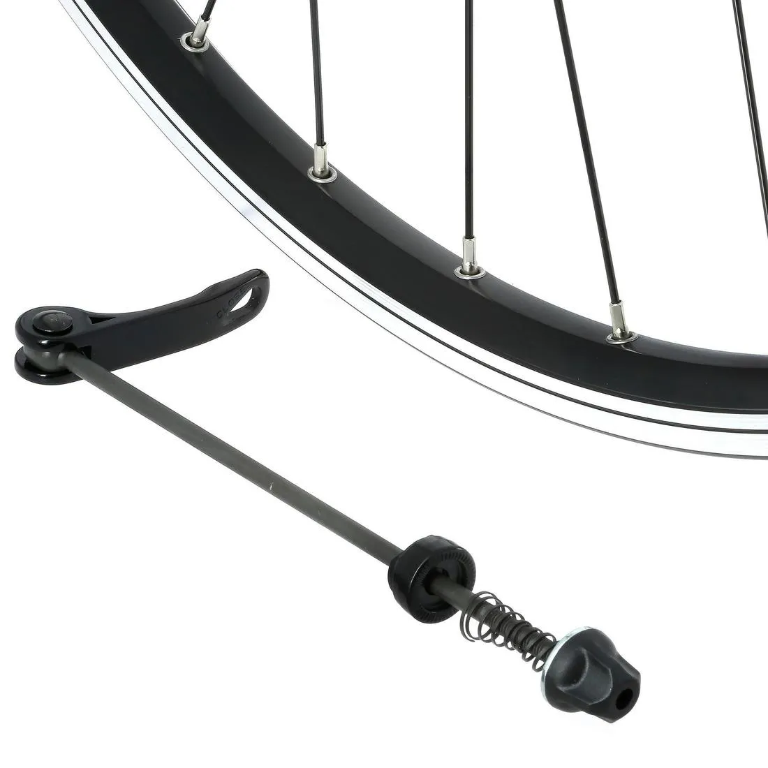 Rear Wheel 28" Double Wall Rim V-Brake Quick Release Hybrid Bike - Black