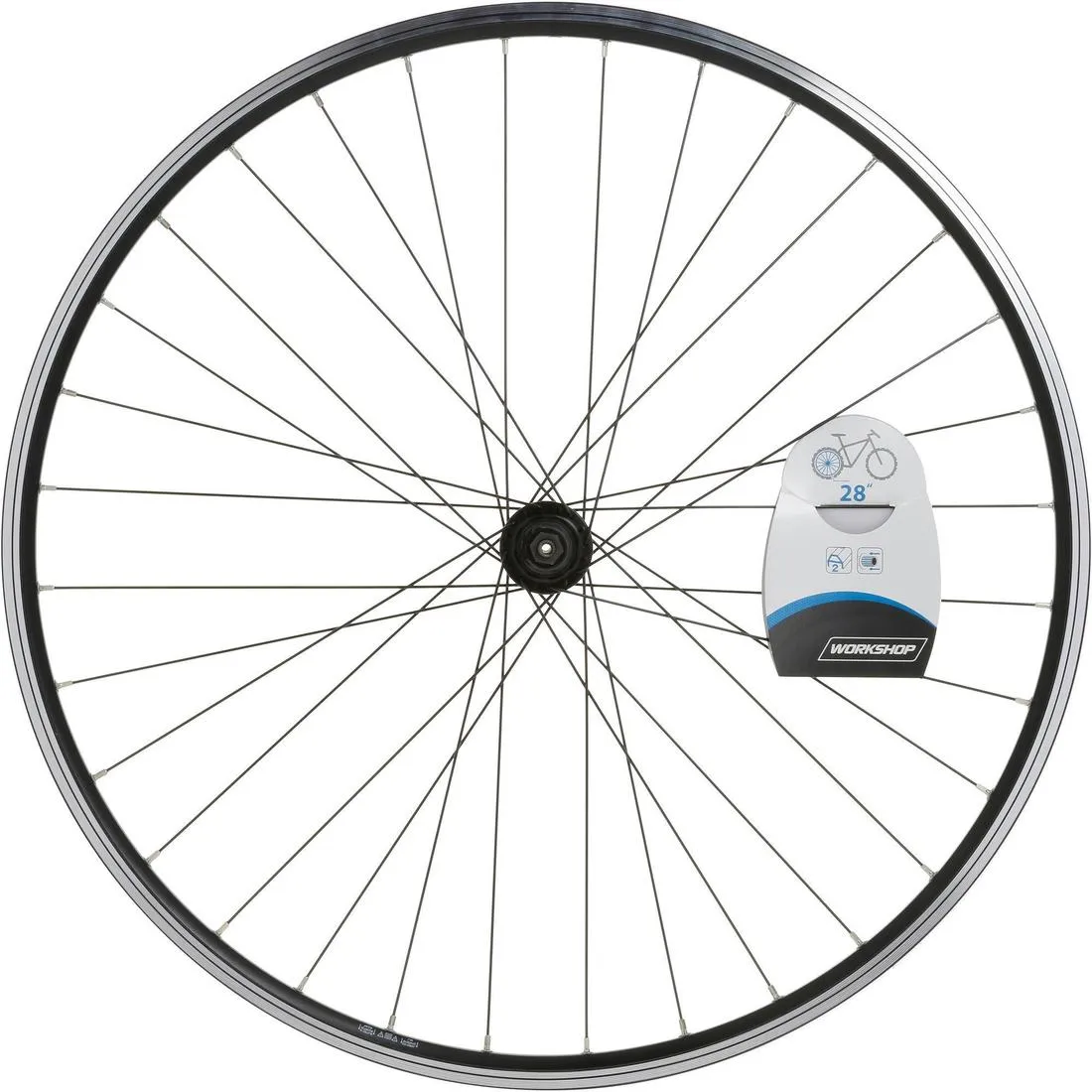 Rear Wheel 28" Double Wall Rim V-Brake Quick Release Hybrid Bike - Black