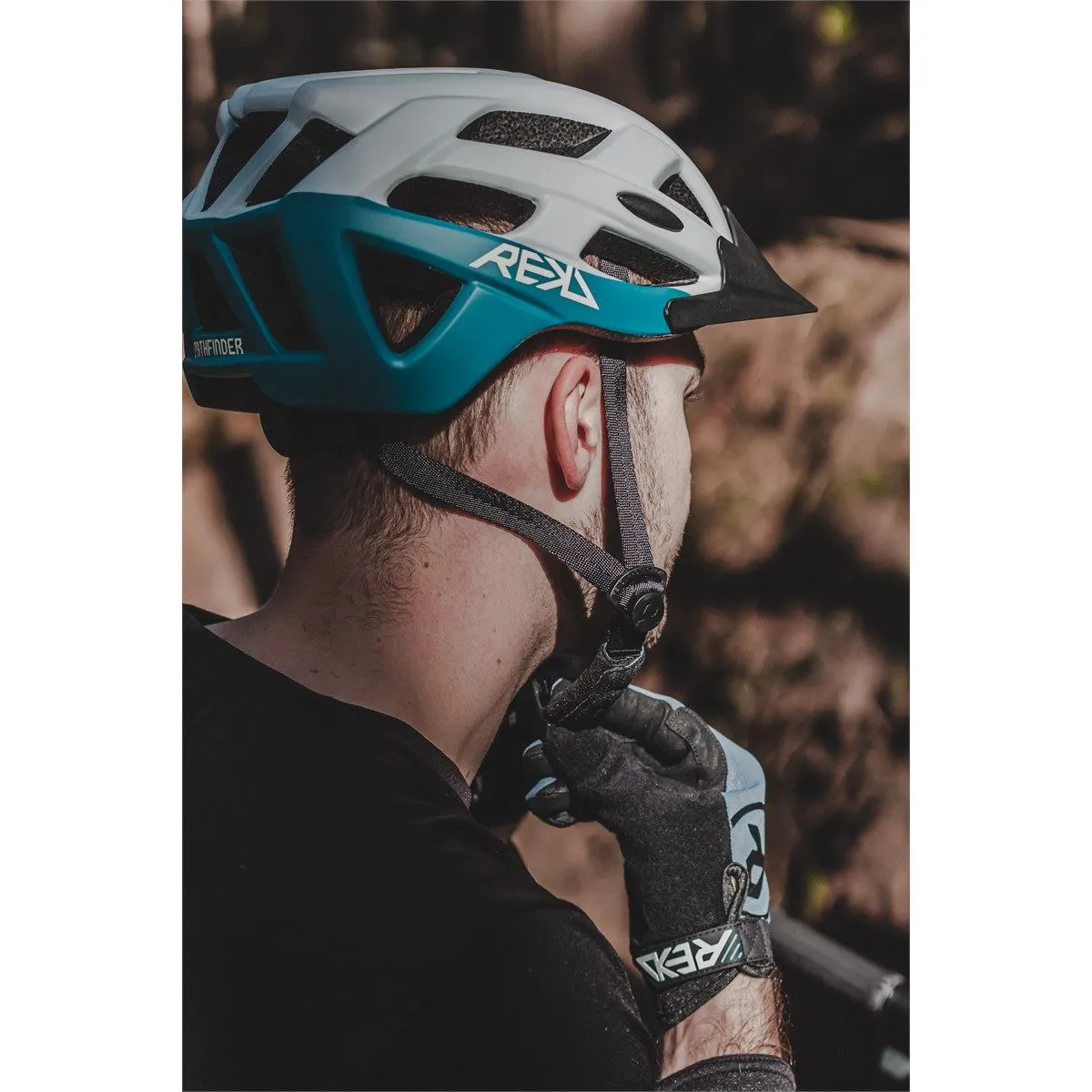 REKD Pathfinder Mountain Bike Helmet - Stone