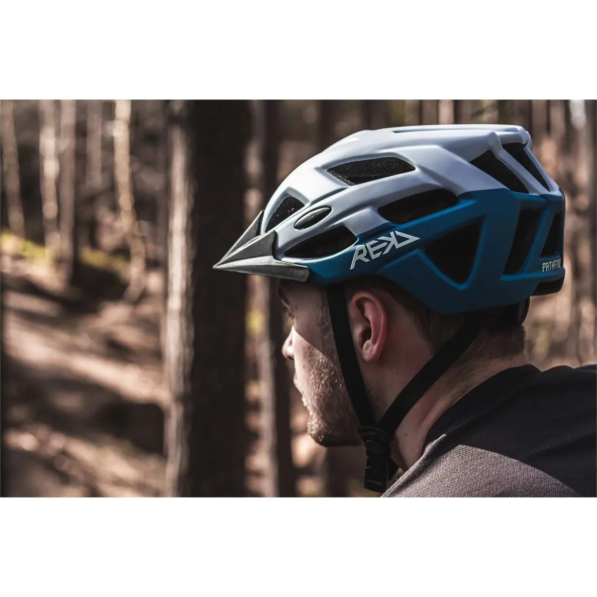 REKD Pathfinder Mountain Bike Helmet - Stone