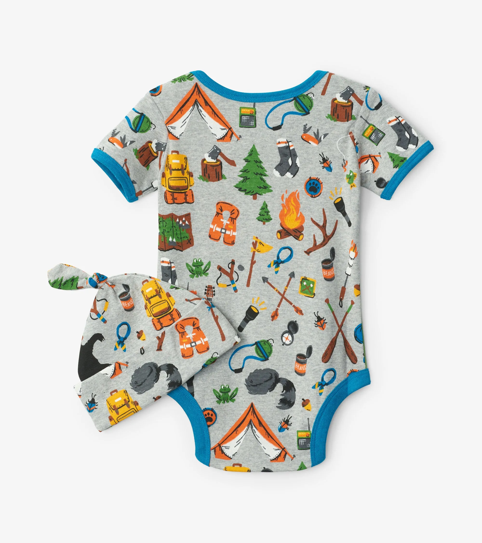 Retro Camping Bearly Awake Onesie