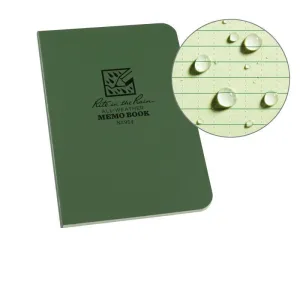 Rite in the Rain No954 Soft Cover Book Pocket Memo Green