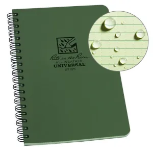 Rite in the Rain No973 Side Spiral Notebook Universal Green