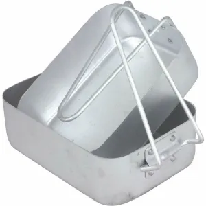 Royal 2 X Non-Stick Aluminium Camping Hiking Fishing Mess Tins Folding Handles