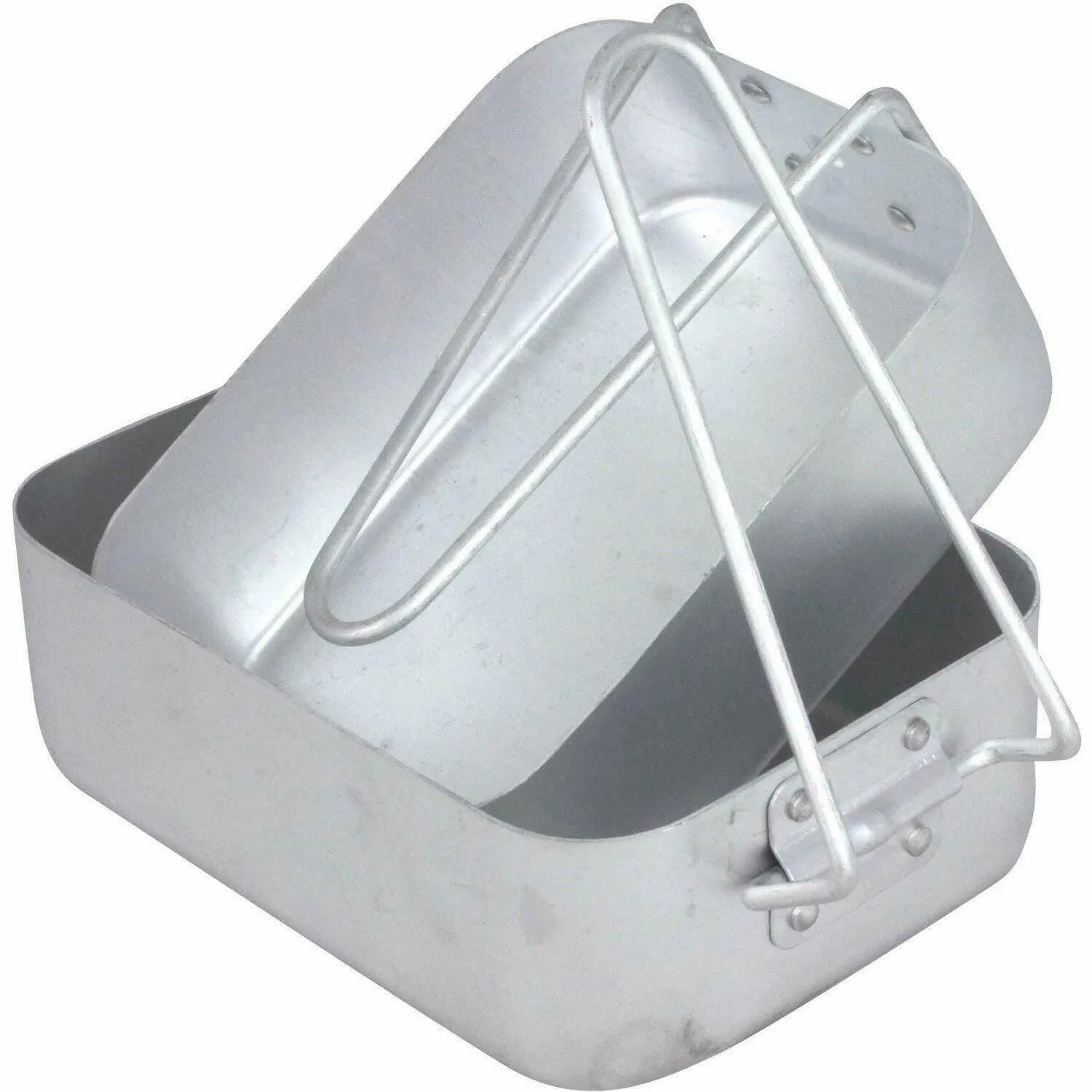 Royal 2 X Non-Stick Aluminium Camping Hiking Fishing Mess Tins Folding Handles