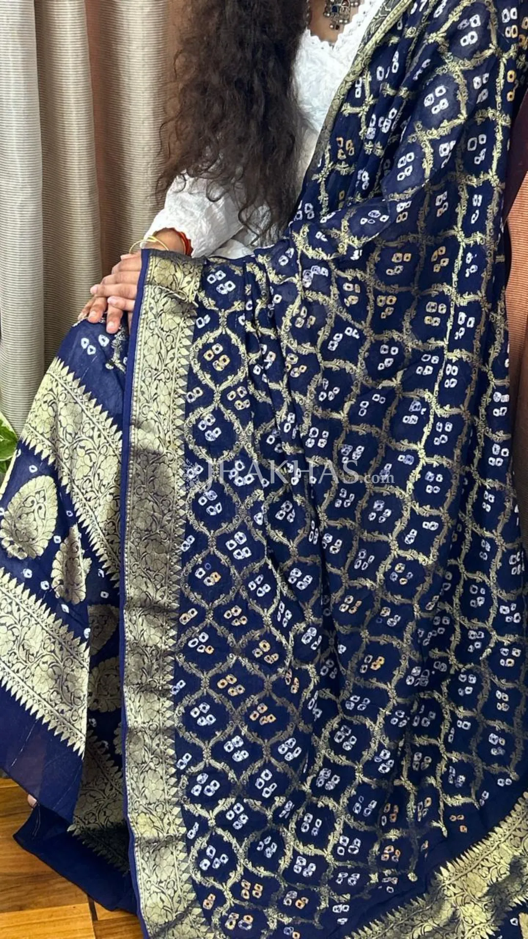 Royal Blue Banarasi Ghatchola Dupatta