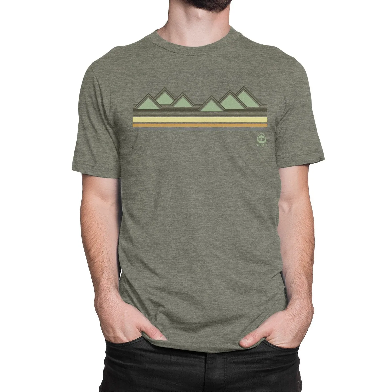 Rugged Men’s Sun on Top of the Mountains Graphic Tee