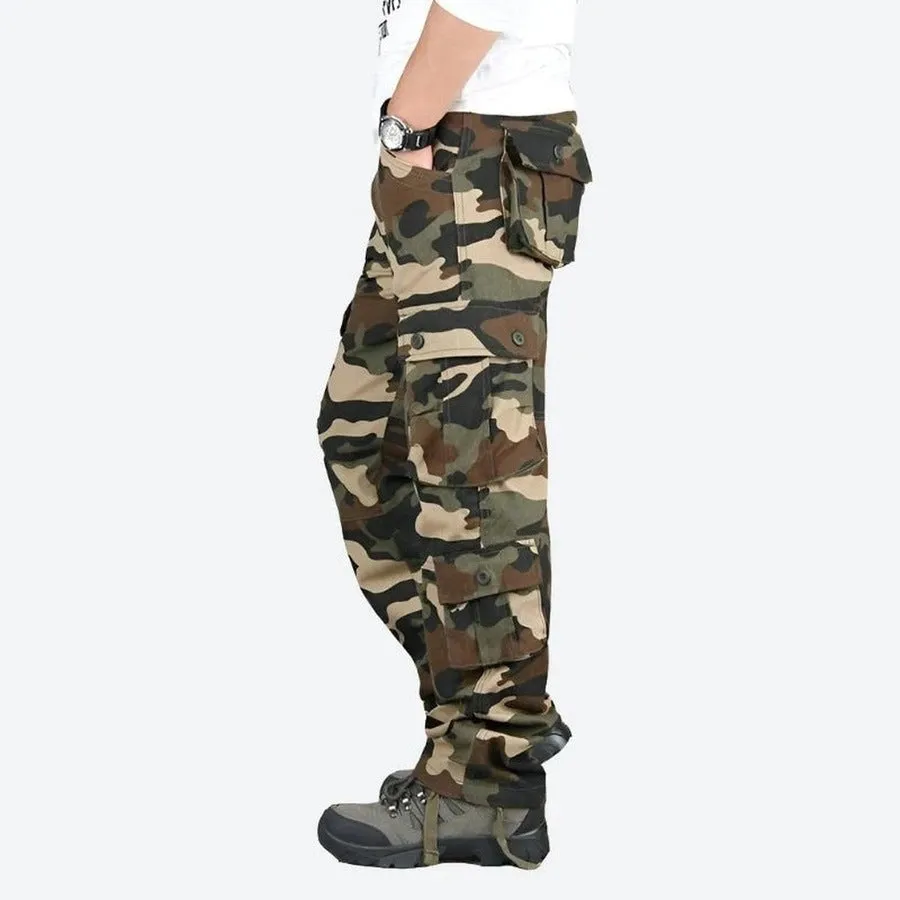 Rugged Outdoor Multi-Pocket Cargo Pants