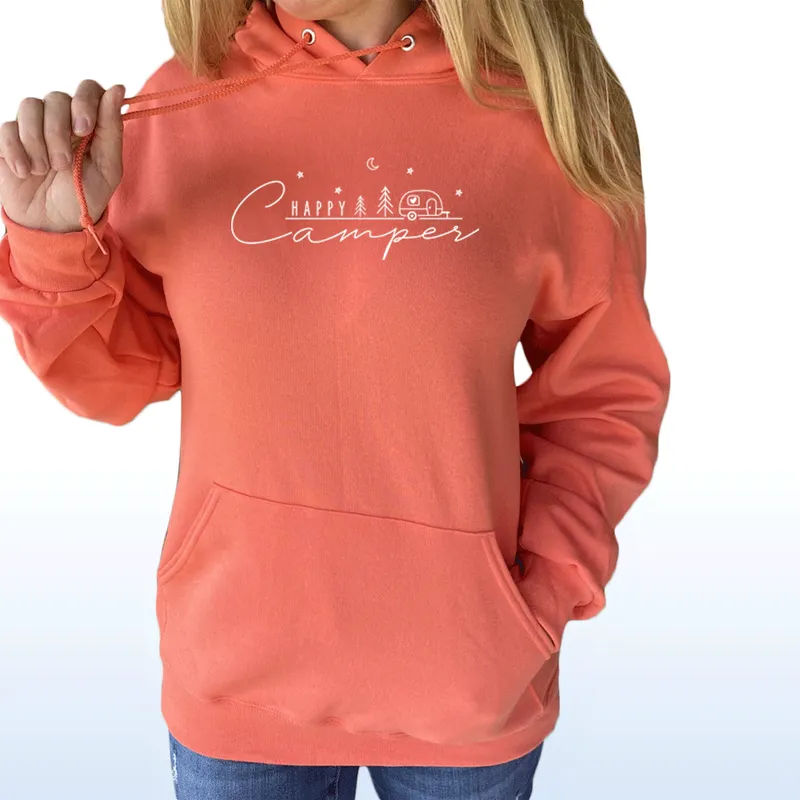 SALE "NEW Happy Camper" Relaxed Fit Classic Unisex Hoodie