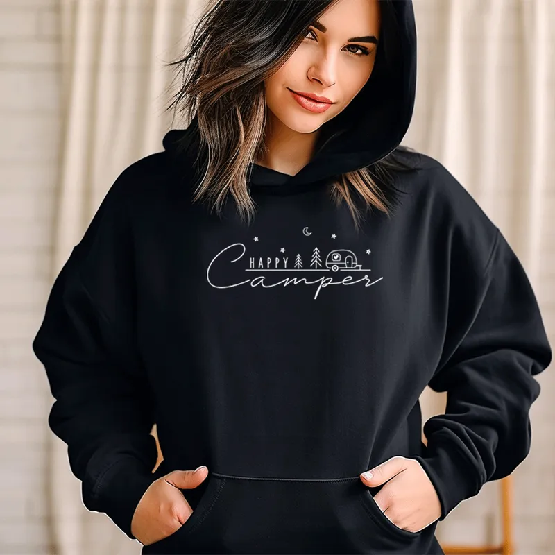 SALE "NEW Happy Camper" Relaxed Fit Classic Unisex Hoodie