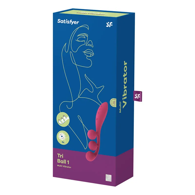 Satisfyer Tri Ball 1 Multi Vibrator - Red