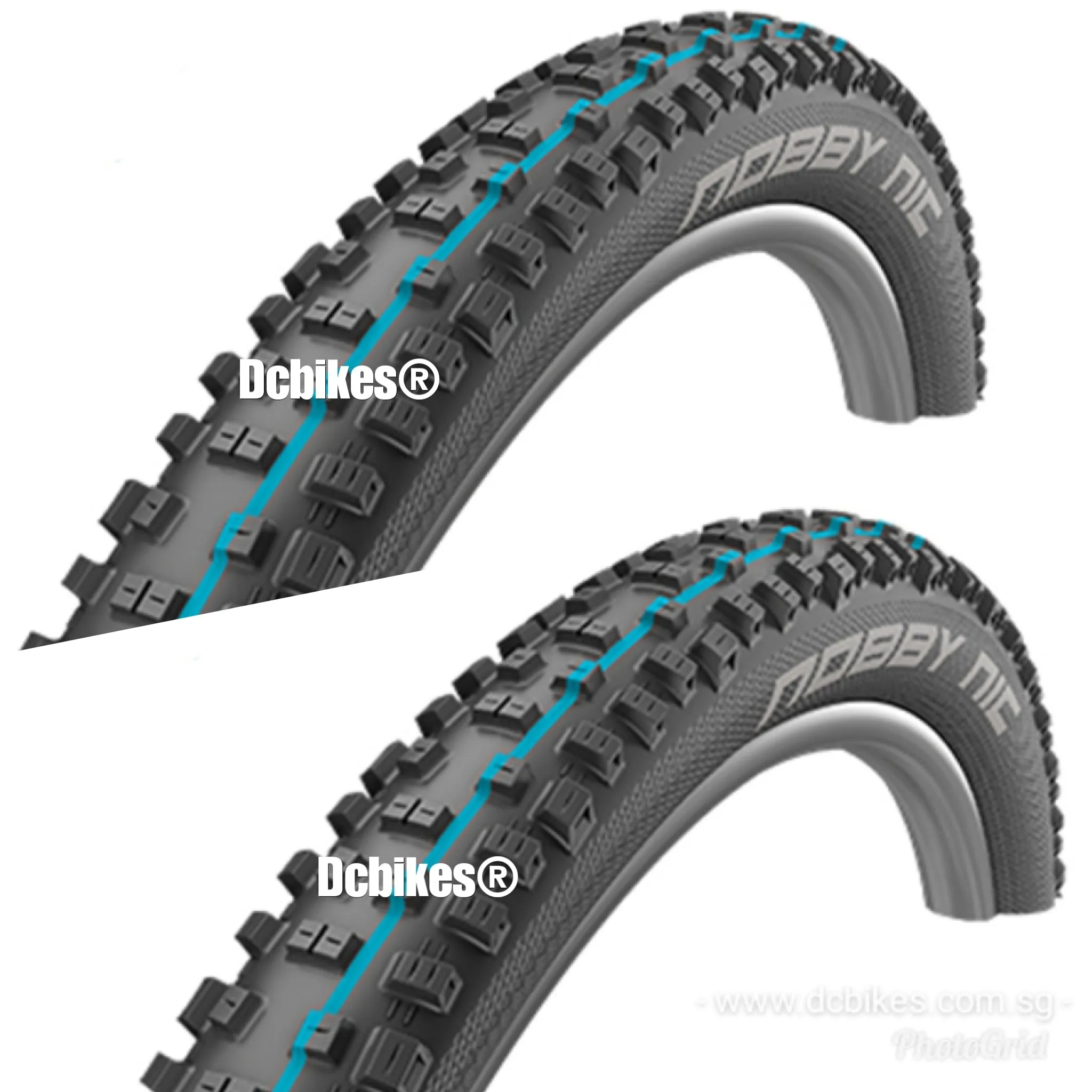 Schwalbe 27.5 | 29 X 2.4 Nobby Nic Addix Super Trail Speedgrip Tubeless Folding Tyre (1 Tire)