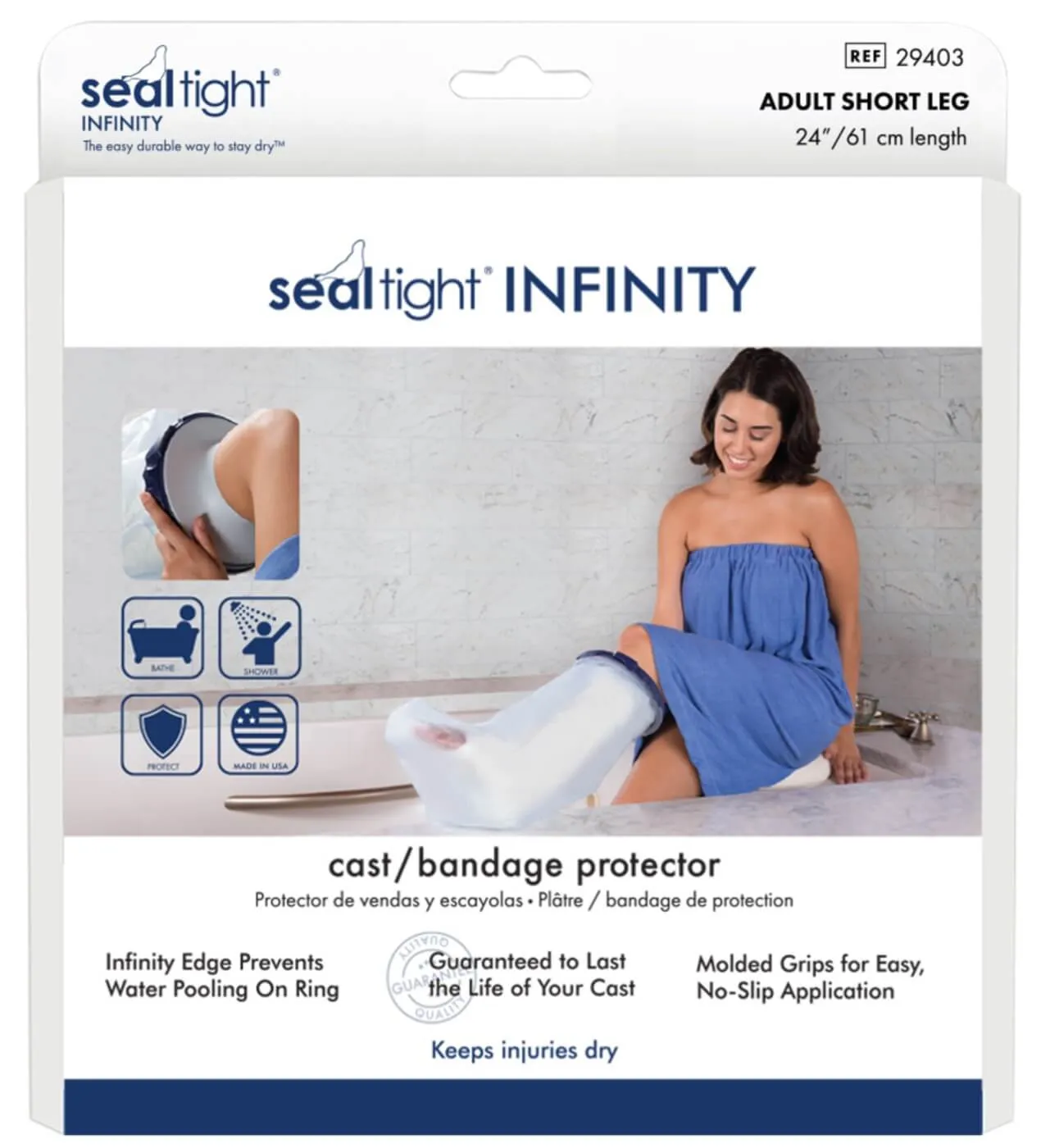 Seal-Tight Waterproof Cast Cover - Adult Short Leg 29403
