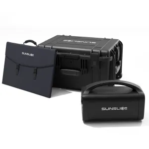 Solar Power Station Kit 1000W with Travel Flight Case and Solar Panel