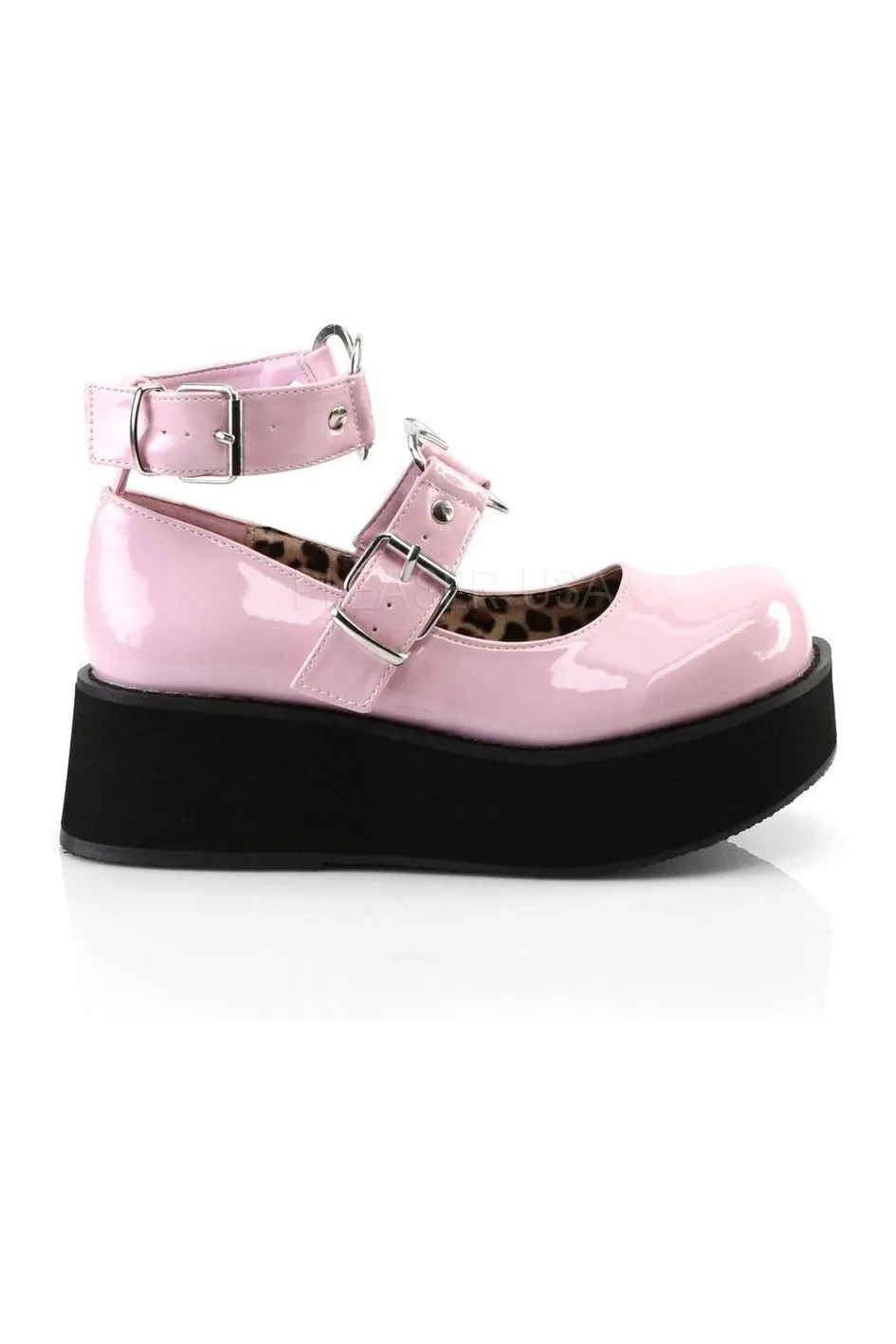 SPRITE-02 Demonia Mary Jane | Pink Patent