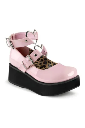 SPRITE-02 Demonia Mary Jane | Pink Patent