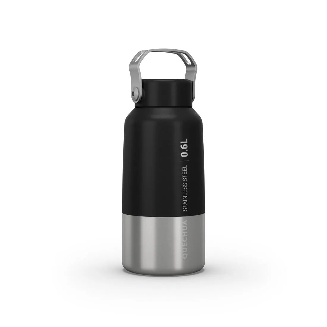 Stainless Steel Water Bottle with Screw Cap for Hiking 0.6L