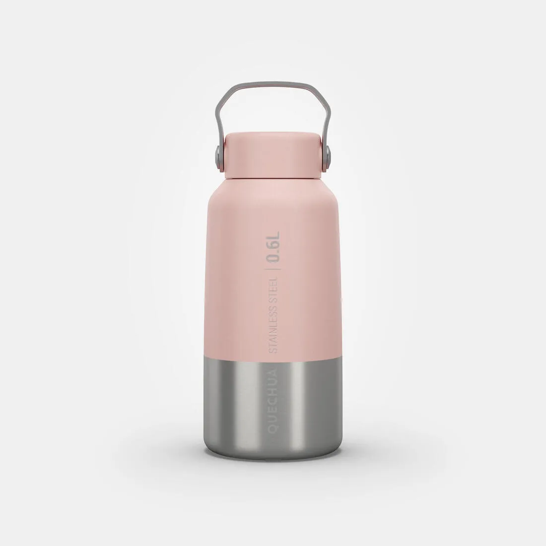 Stainless Steel Water Bottle with Screw Cap for Hiking 0.6L
