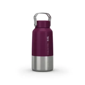 Stainless Steel Water Bottle with Screw Cap for Hiking 0.6L