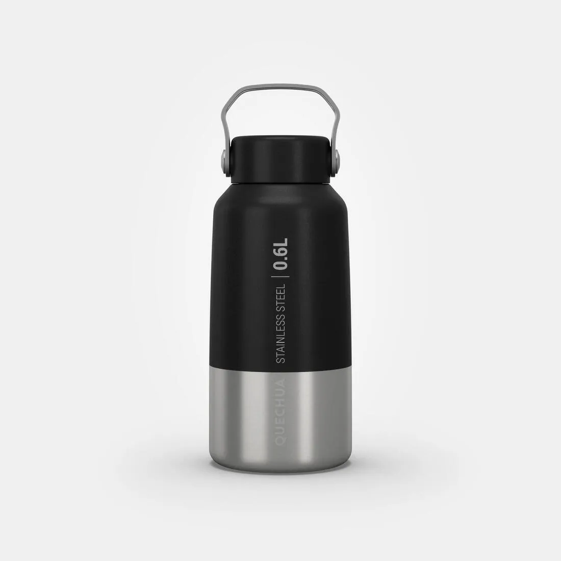Stainless Steel Water Bottle with Screw Cap for Hiking 0.6L