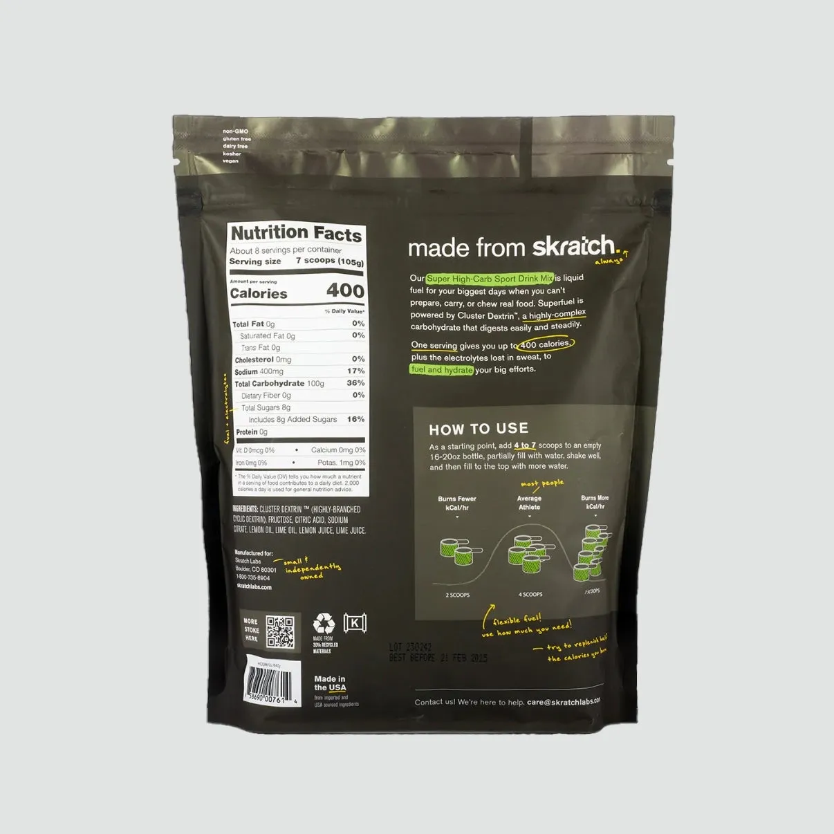 Super High-Carb Sport Drink Mix - Lemon & Lime