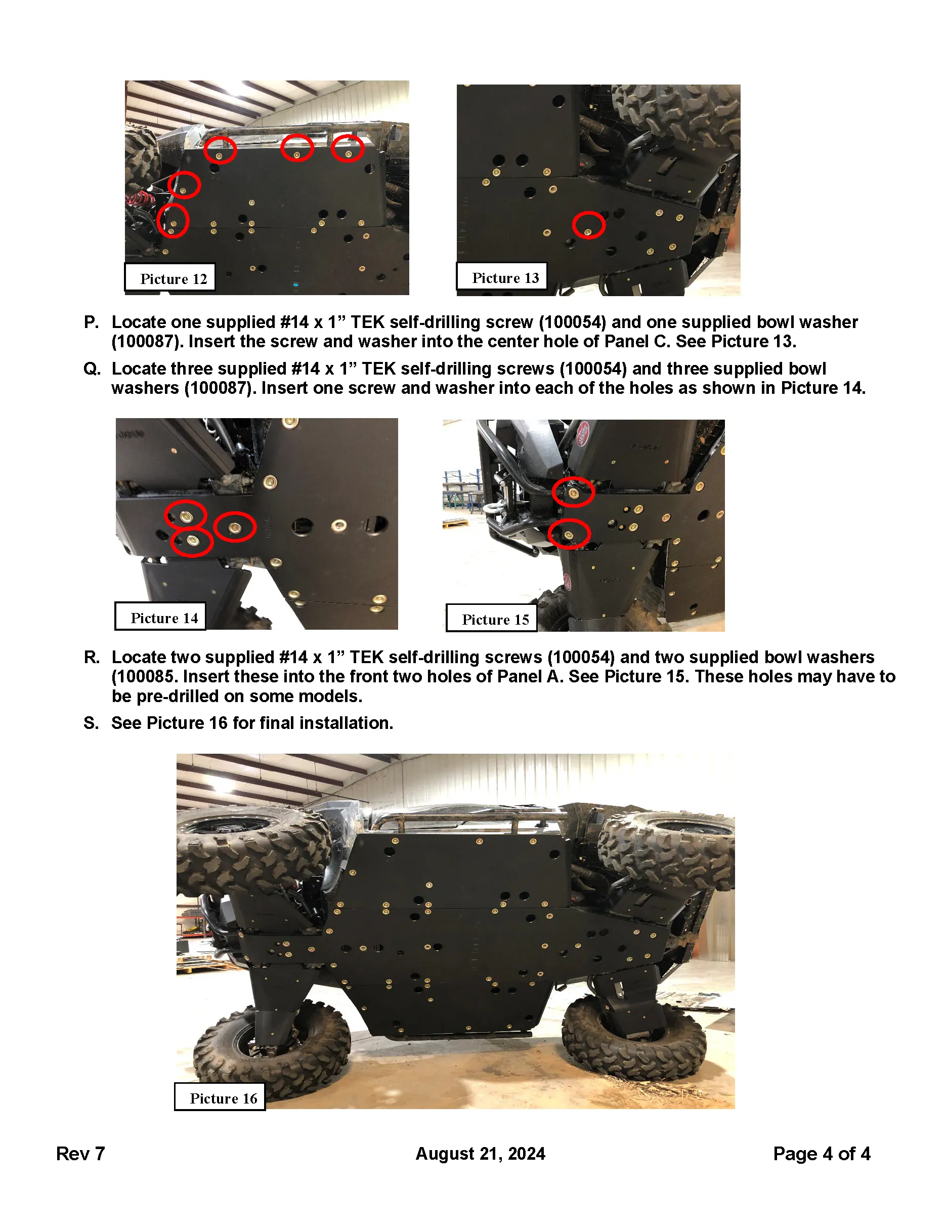 Trail Armor Polaris General 1000 and General XP 1000 Full Skids with Standard Slider Nerfs or Trimmed for Polaris Kick Out Steel Rock Sliders 2016-2023