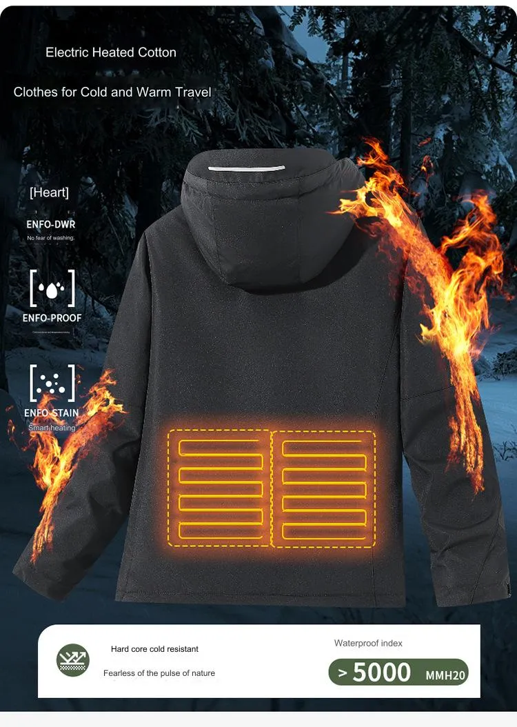 Unisex Outdoor Heated Trekking Jacket