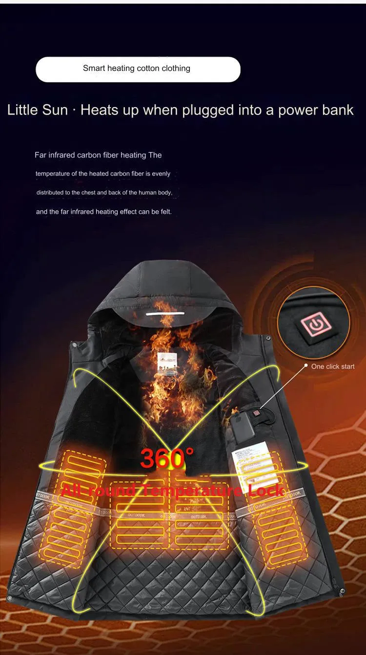 Unisex Outdoor Heated Trekking Jacket