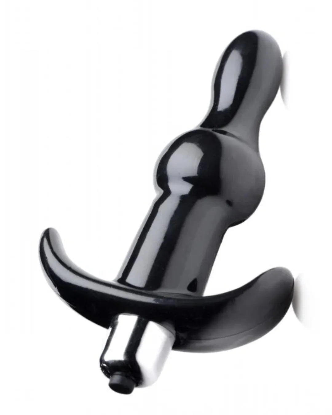 Vibrating Rolling Bumpy Jelly Anal Butt Plug With Rolling Bumps