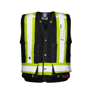 Viking 6165FR Open Road Black FR Surveyors Vest