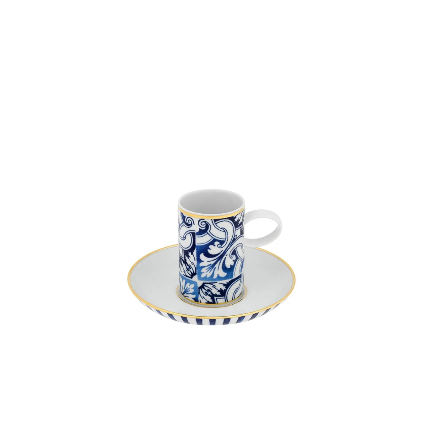 VISTA ALEGRE TRANSATLANTICA COFFEE CUP & SAUCER, SET OF 4
