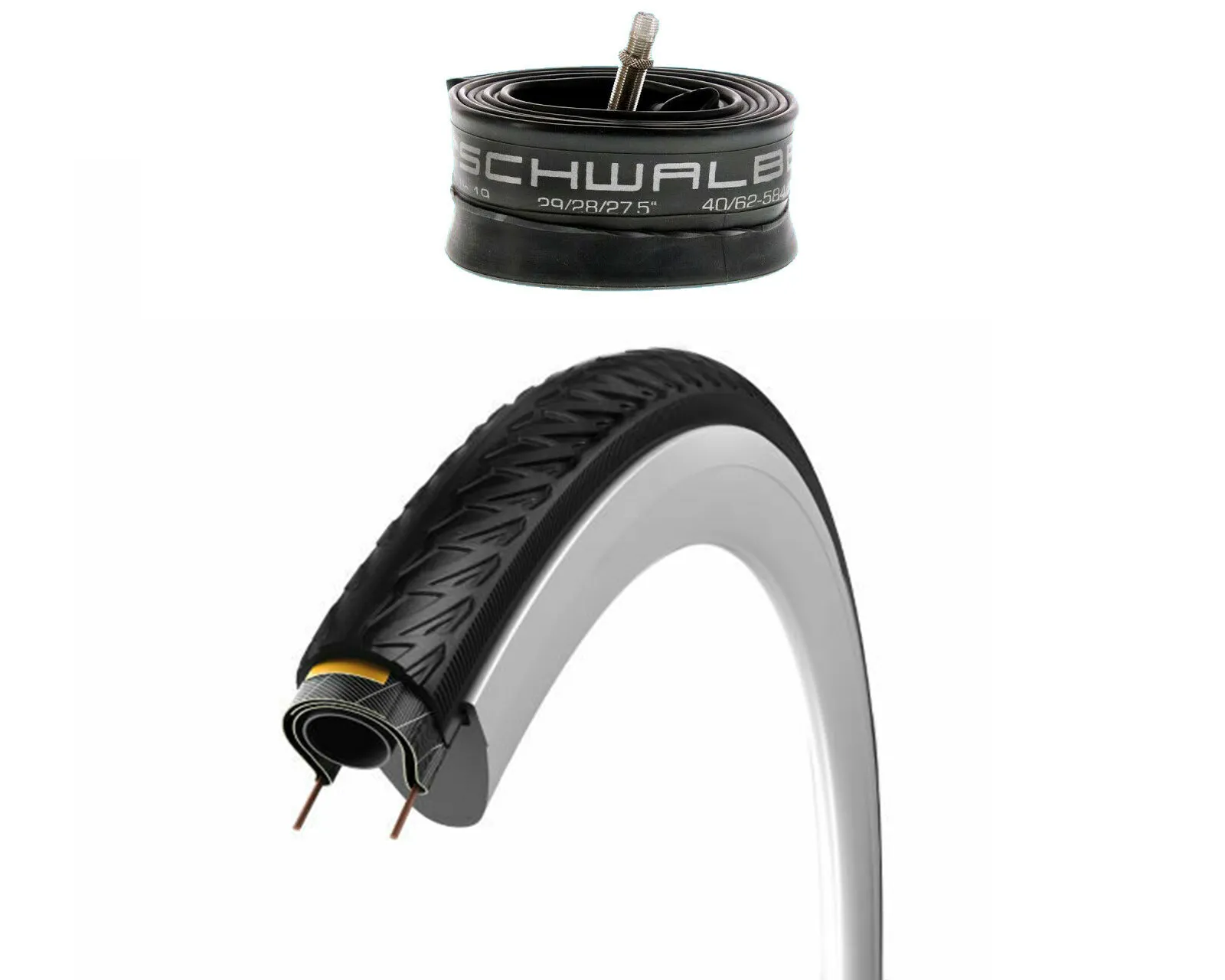 Vittoria Journalier Trail 700 x 35c All Weather Hybrid Tyres With Schwalbe Tubes